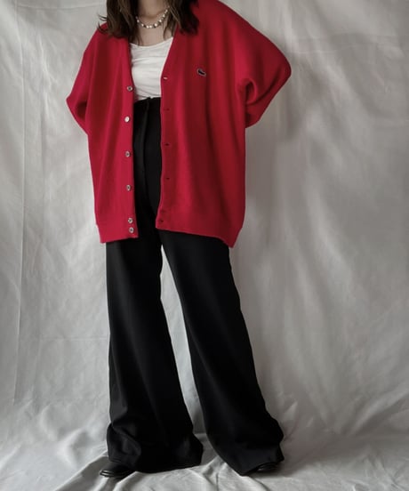 【USED】   LACOSTE Knit Cardigan①/210930-017