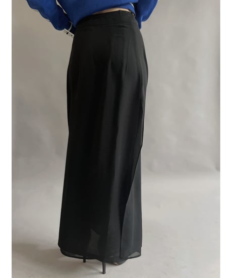【USED】 Poly Slit Skirt / 230318-025