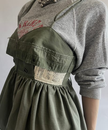 【RE;CIRCLE】 RE ARMY Zip Corset Bustier/ 250508-005