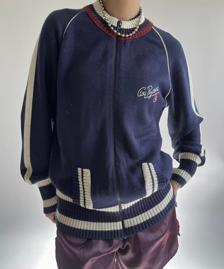 【USED】 Knit Zip Up Top /250104-032