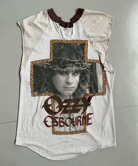 【USED】 80's OZZY OSBOURNE Cutoff Tour T-Shirt /250621-023