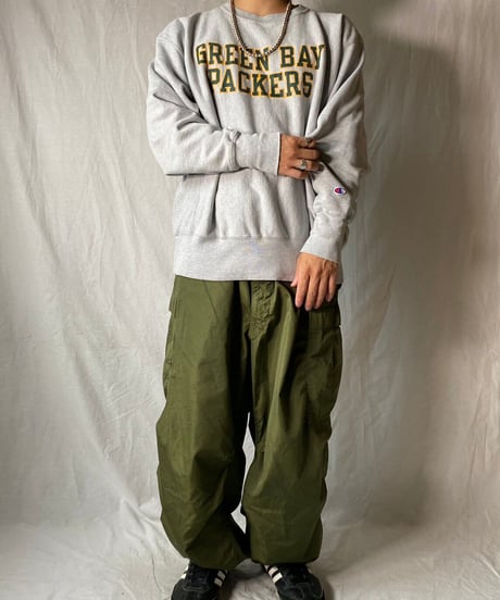 【USED】 90's Mexico Champion Reverse Weave Sweat GREEN BAY PACKERS/210516-041