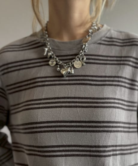 【USED】 GAP Border Pattern Thermal Top / 260613-004