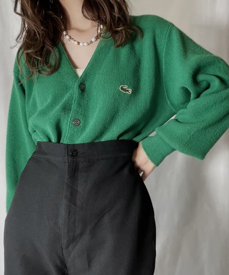 【USED】   LACOSTE Knit Cardigan 12/211126-020