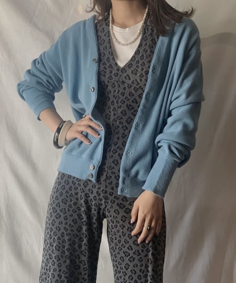 【USED】 Acrylic Knit Cardigan② /210303-002
