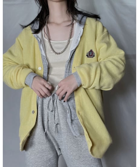 【USED】 LACOSTE Acrylic Knit Cardigan  ⑮ / 220111-030