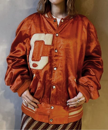 【USED】Nylon Stadium Jacket / 201104-037