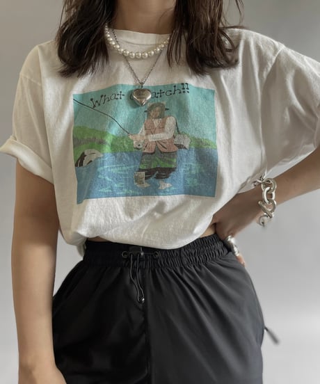 【USED】 Made in USA 80~90's Hanes T-Shirt  /240608-001