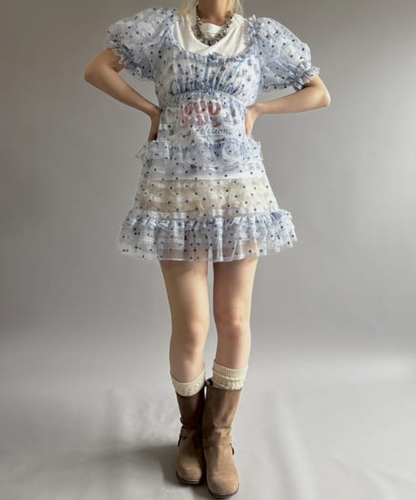 【USED】 Dot Pattern Lace One-Piece / 260613-012