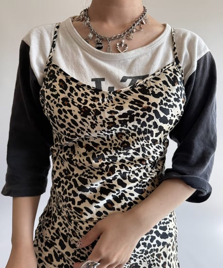 【USED】 Leopard Pattern Camisole Long One-Piece  /250322-029