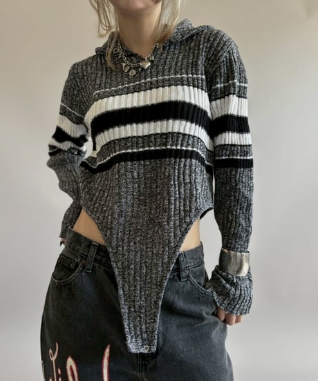 【RE;CIRCLE】 RE Rib Knit Leotard Top / 260416-012