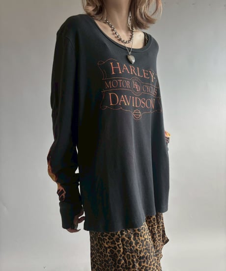 【USED】 Made in USA HARLEY DAVIDSON L/S T-shirt / 251004-030