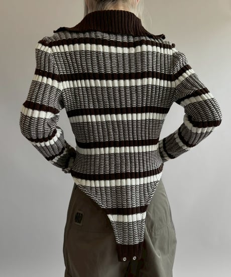 【RE;CIRCLE】 RE Rib Knit Leotard Top / 260416-009