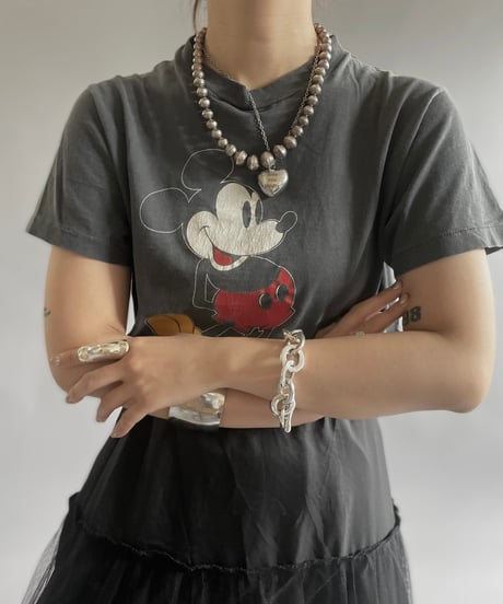 【USED】 Made in USA  80's Disney Mickey T-Shirt/240525-001