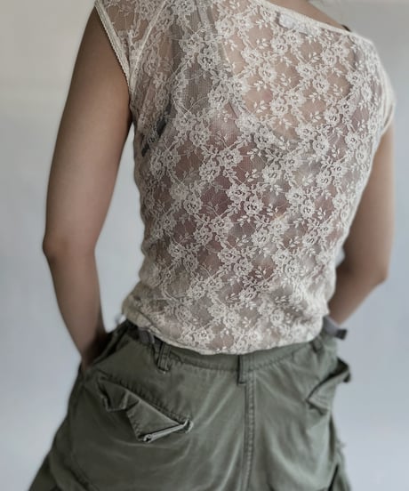 【USED】 Lace Sleeveless Top / 220528-002