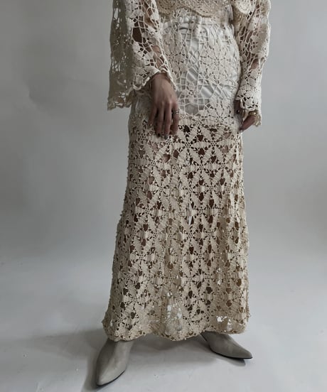 【RE;CIRCLE】 RE Crochet Lace Mermaid Skirt / 220427-013