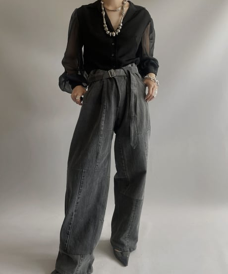 【USED】L/S Sheer Shirt / 230909-021