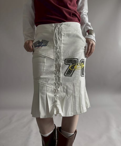 【USED】 I.AM.GIA Lace Up Design Skirt /260418-034