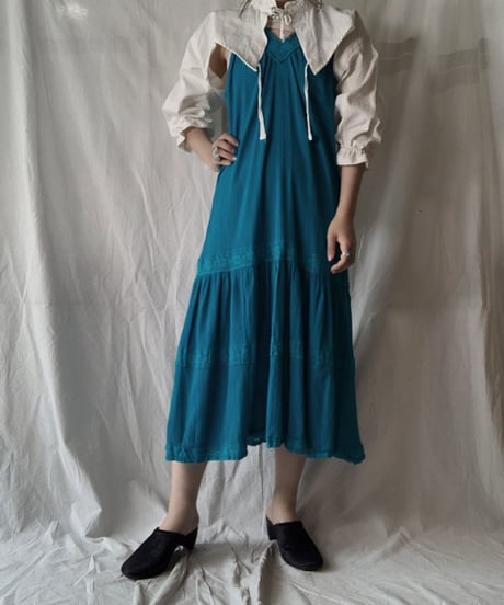【USED】 White Cotton N/S One-piece/210624-027
