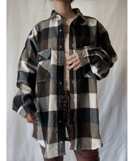 【USED】 Wool L/S Shirt②/211110-041