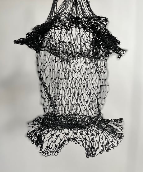 【USED】 Lecabas Mesh Bag Plain Black 1 / 220416-077