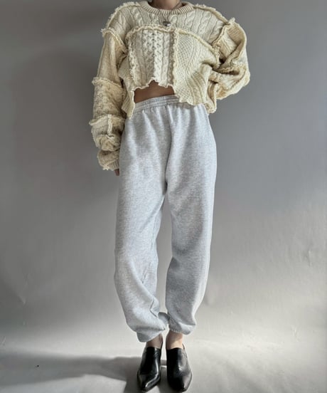 【RE;CIRCLE】 RE Aran Knit Patchwork Pullover Top / 251218-003