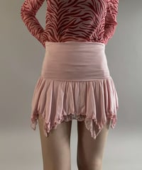 【USED】 Lace frill mini Skirt / 260307-032