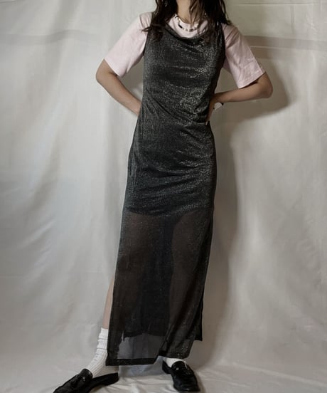 【USED】 EURO Shiny Camisole One-piece /210805-033