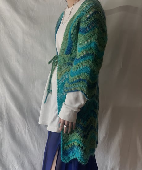 【USED】  L/S Crocket Knit Cardigan/210303-028