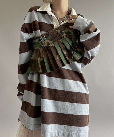 【3月中旬頃発送 / RE;CIRCLE】 RE Military Camouflage Wrap Skirt / 260226-001