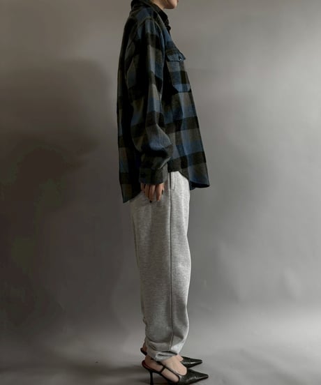 【USED】 MELTON Flannel Shirt Jacket /251025-016