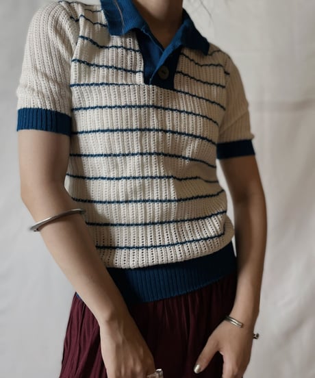 【USED】  Crochet S/S Top①/20210819-016