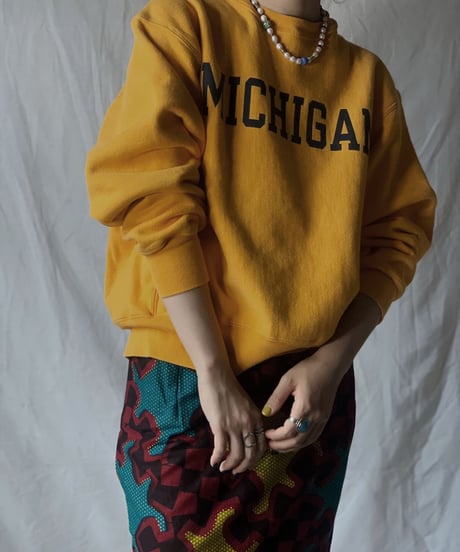 【USED】  Champion Reverse Weave Sweat MICHIGAN/210516-003