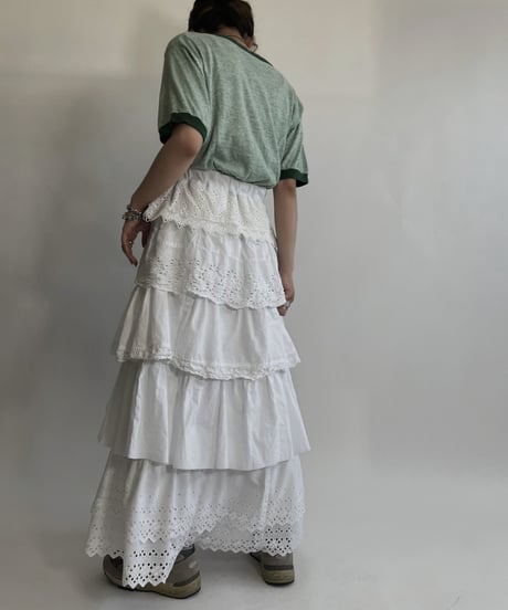 【RE;CIRCLE】 RE Tiered skirt / 220716-009