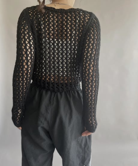 【USED】 Knitting Crochet Top / 230325-015