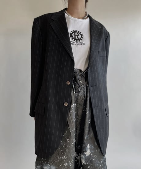 【USED】 Ralph Lauren Stripes Tailored Jacket / 220514-019