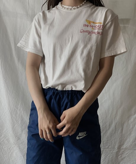 【USED】S/S T-shirt IN OUT BURGER /210602-001