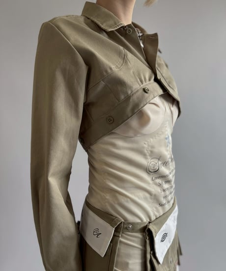 【Chinatsu Aoyama】 RE Makers Shirt Khaki / 260702-028
