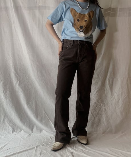 【USED】S/S T-shirt DOG③ /210604-007
