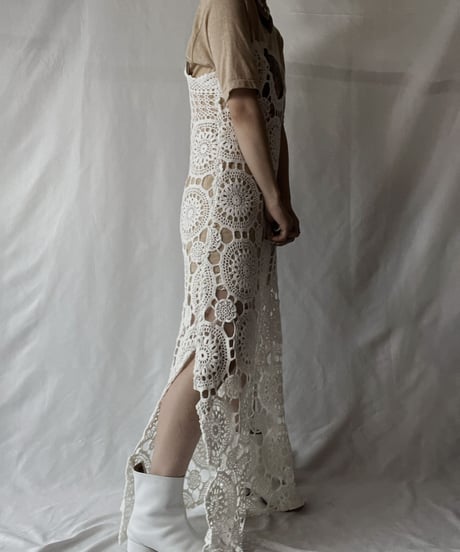 【RE;CIRCLE】  RE Crochet Camisole One-piece/20210819-046