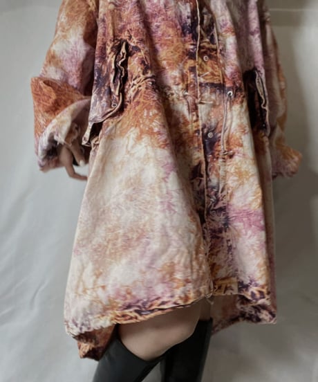 【USED】  Tie Dyed Army Snow Parker/211110-033