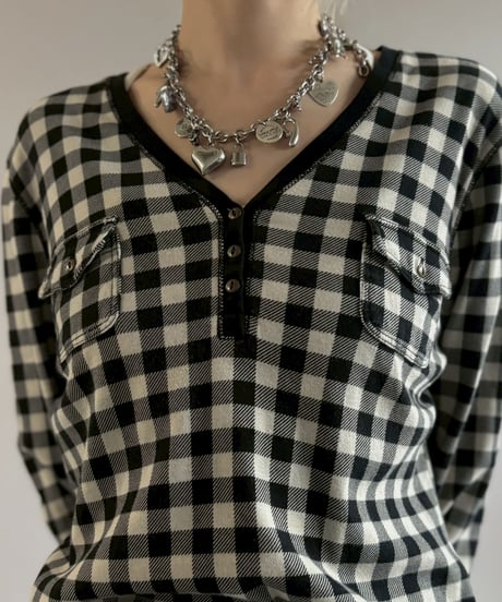【USED】 Chaps Check Pattern L/S T-shirt / 260502-022