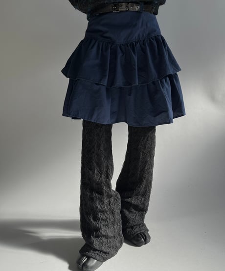 【USED】 Made in USA Tiered Mini Skirt /250111-021