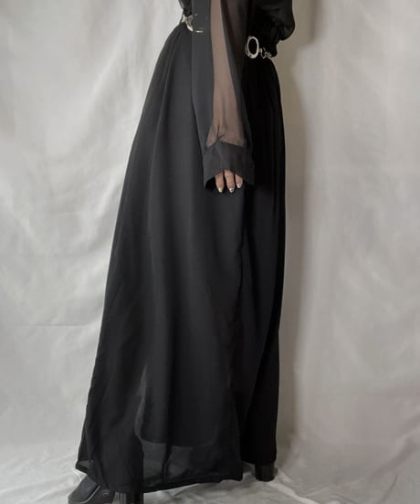 【USED】 Poly Long Skirt/210926-007