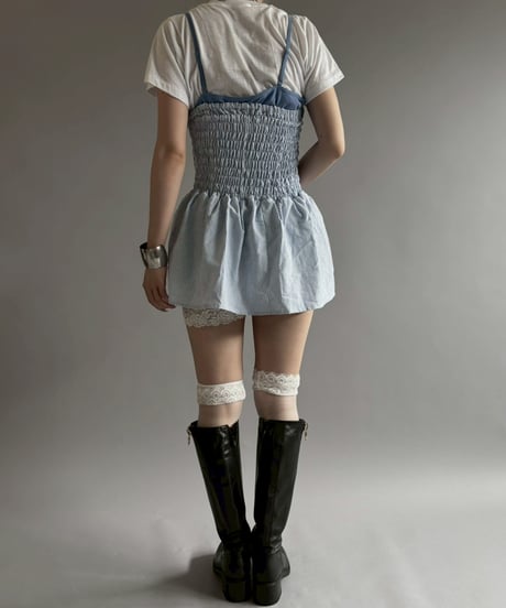 【RE;CIRCLE】  RE Stripe Shirt Mini One-Piece / 260611-002