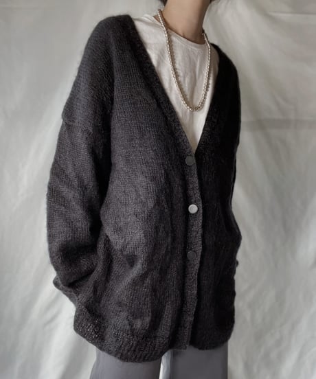 【USED】  Acrylic Knit Cardigan/220127-027