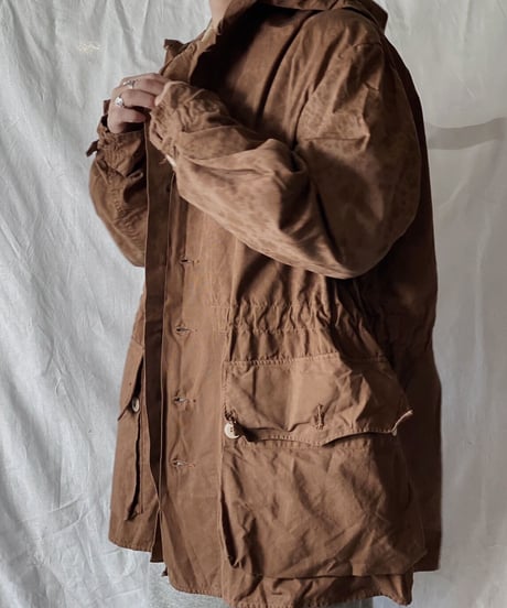 【USED】 Dyed Brown Swedish Snow Hoodie /210310-005
