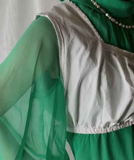 【USED】  White Cotton Tyrol Blouse/210407-022