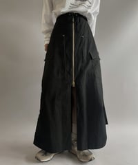 【RE;CIRCLE】 RE U.S Military Rebuild Zip Cargo Skirt (Black)/ 230907-004