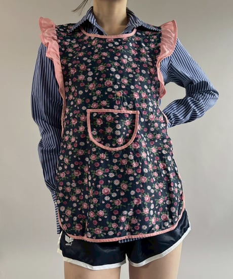 【USED】 Flower Pattern Euro Apron / 260321-010
